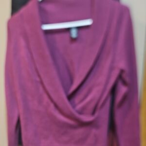 Apostrophe Women's Cowl Neck Sweater in Rich Pink